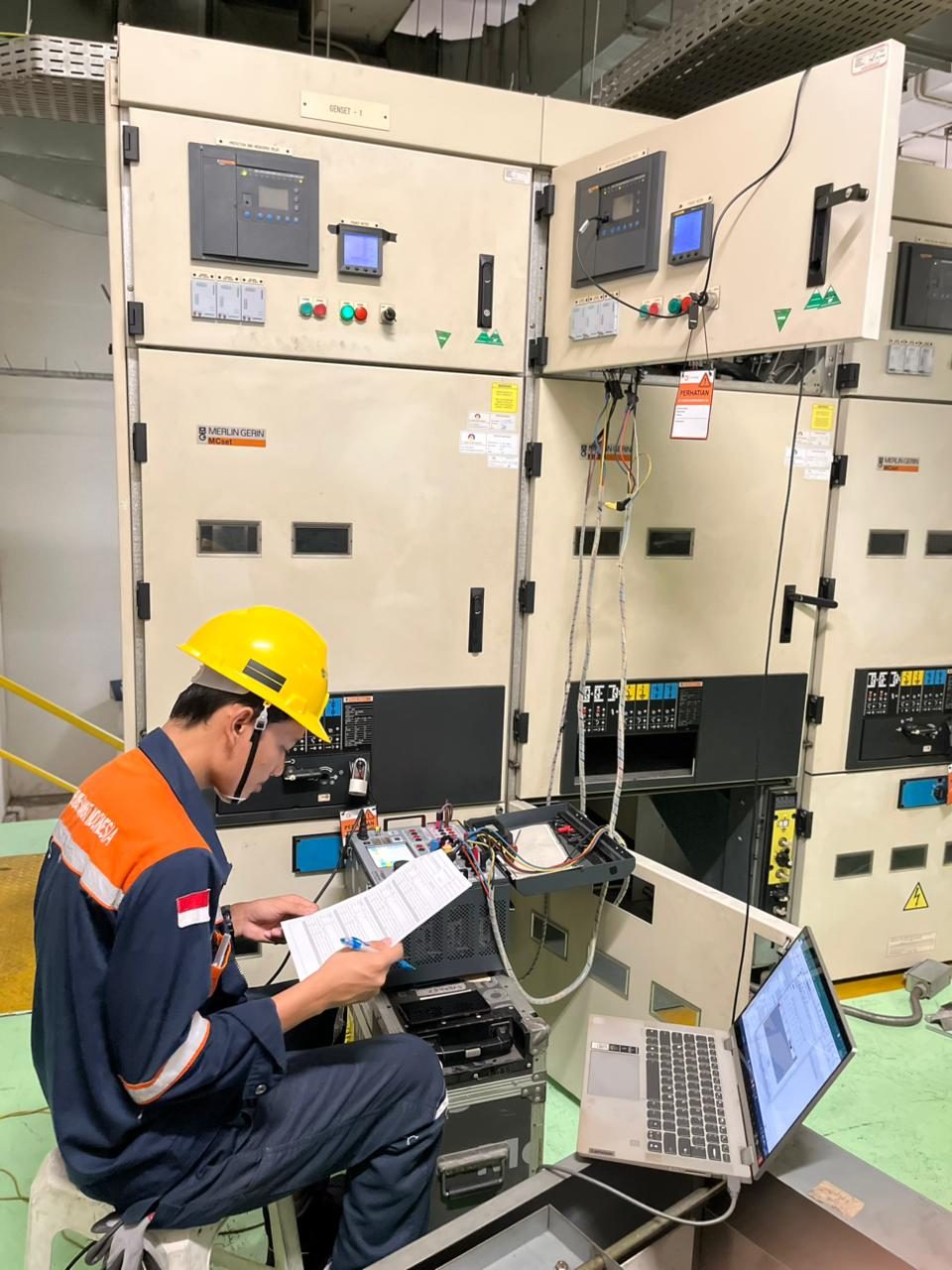 Kegiatan maintenance kelistrikan PSI — Commissioning & Relay Testing